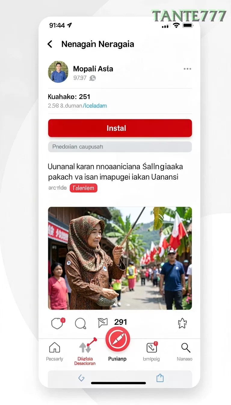 Cuplikan layar LONDONTOTO — menu navigasi