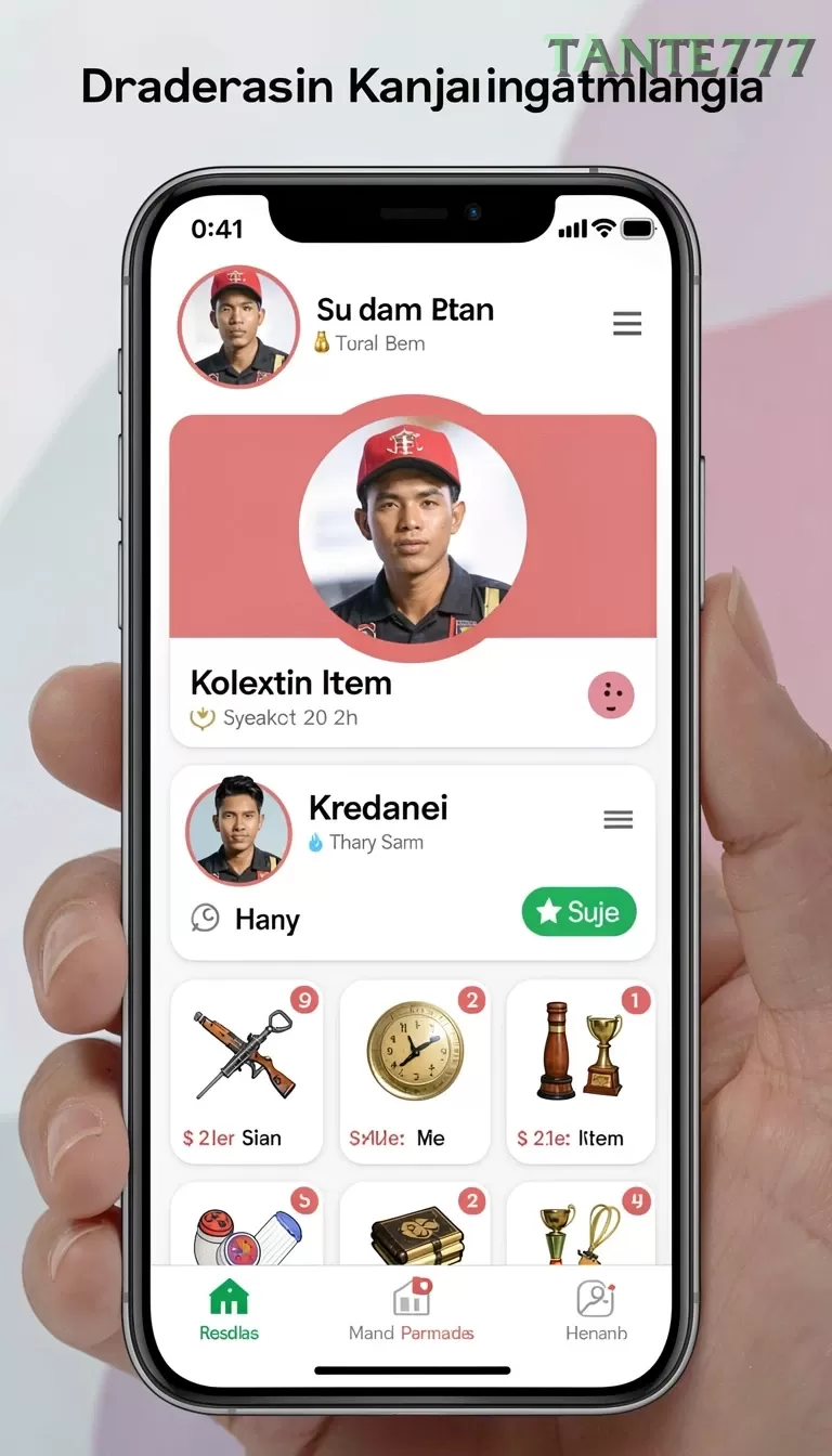 Cuplikan layar 7777W — halaman utama
