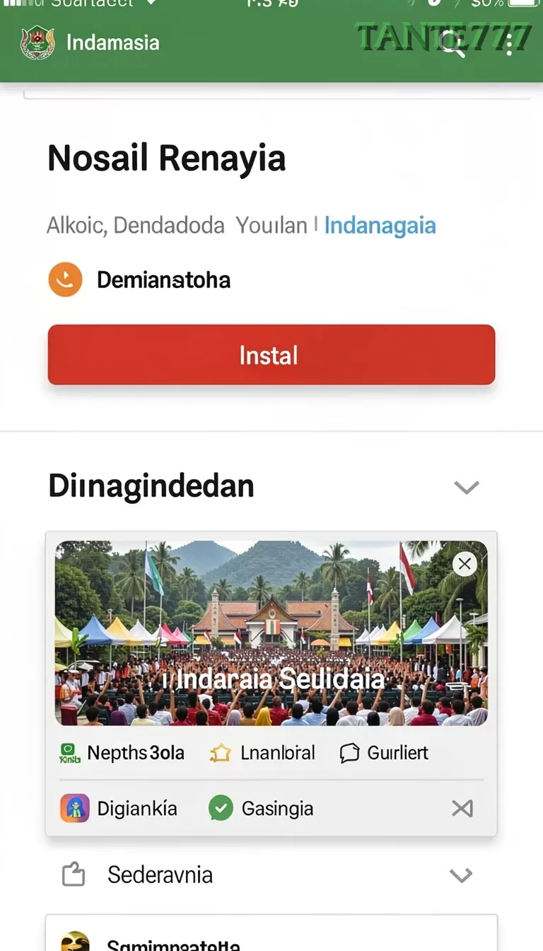 Cuplikan layar CADAS138 — menu navigasi